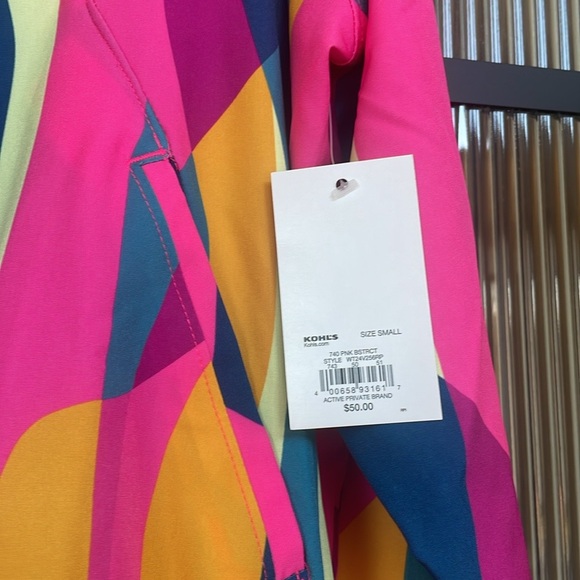 NEW Tek Gear X Barbara Clarke Ruiz Pink Abstract Tracksuit Jacket - Picture 2 of 7
